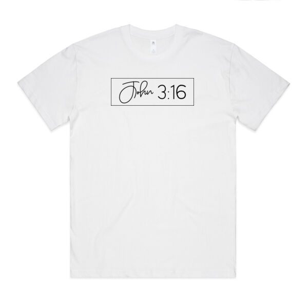John 3:16 // State Tee // White Thumbnail