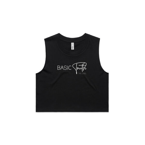 Signature // Crop Tank // Black Thumbnail
