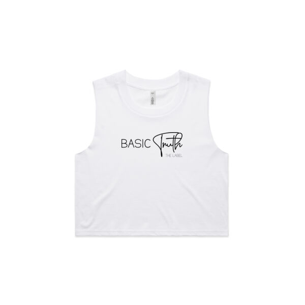Signature // Crop Tank // White Thumbnail