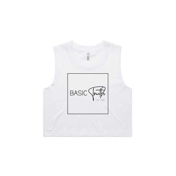 Basic Truth // Crop Tank // White Thumbnail