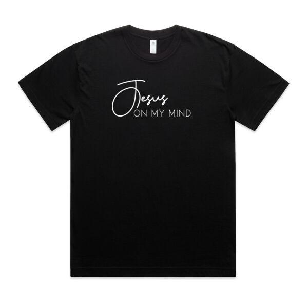 Jesus on my mind // Mens State Tee // Black Thumbnail