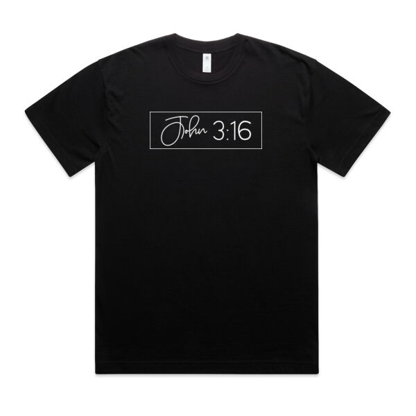 John 3:16 // Mens State Tee // Black Thumbnail